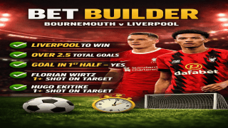 Liverpool vs Bournemouth Bet Builder